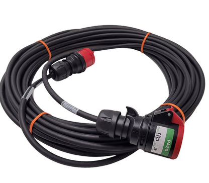 4 Pin CEE  Power - Direct Control Cable Extension for use with Electric Chain Hoists in Event Technology