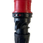 PCE - 16a 400v 3p+e IP44 Black/Red Trailing - Male