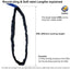 Black Roundsling - 1m to 12m Circ. 0.5m to 6m Effective Working Length. WWL=2T