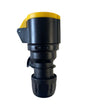 PCE - 16a 110v 3p+e IP44 Black/Yellow Trailing - Female